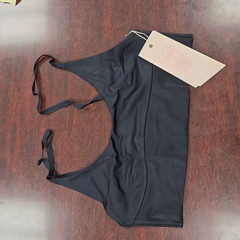NWT We are Hah Cami Bra BrHah Black S